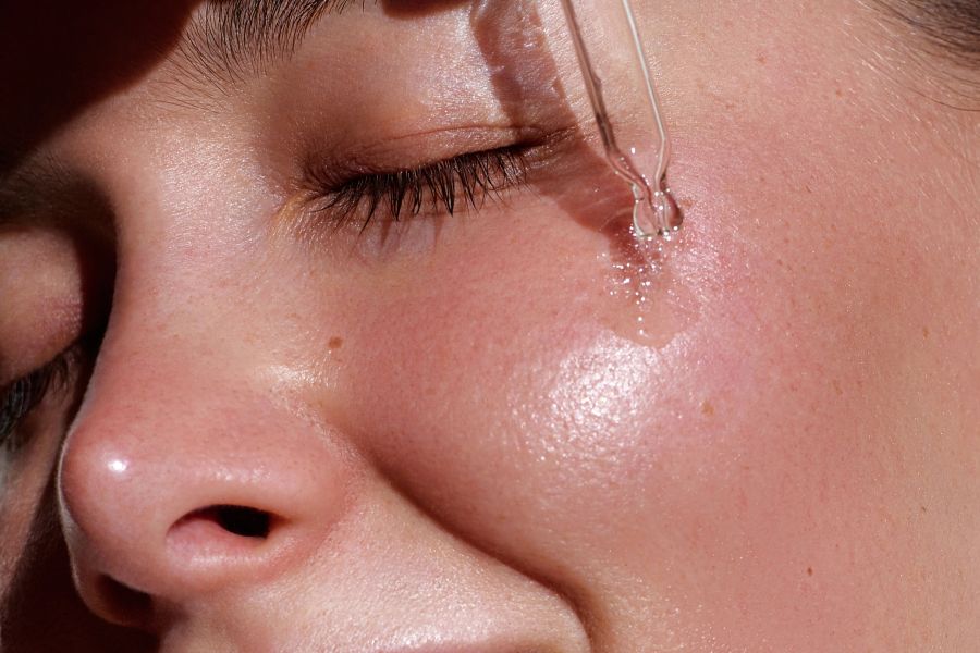 closeup of skin